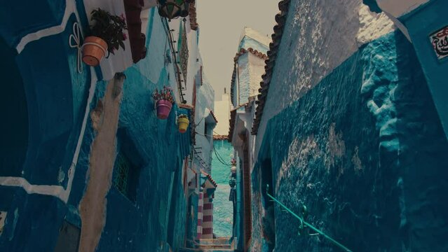 Famous Morocco Chefchaouen Blue Alley