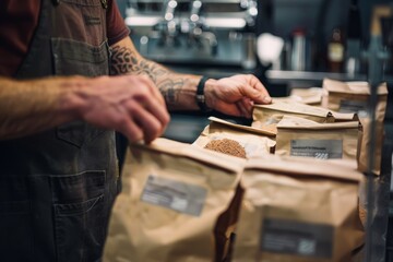 Crafting the Brand: Labeling Artisan Coffee Bags