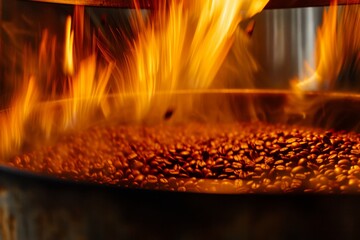 Intense Heat from Coffee Roasting Process