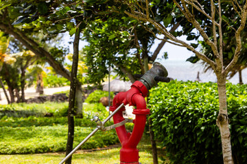 Fire hydrant in the garden