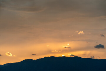 Obraz premium 夕焼け雲