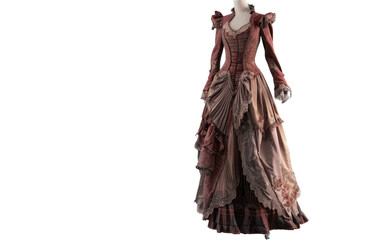 Vintage Victorian Morning Dress for Women - Generative AI