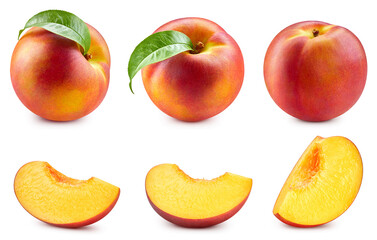 Fresh organic peach isolated - 761397920