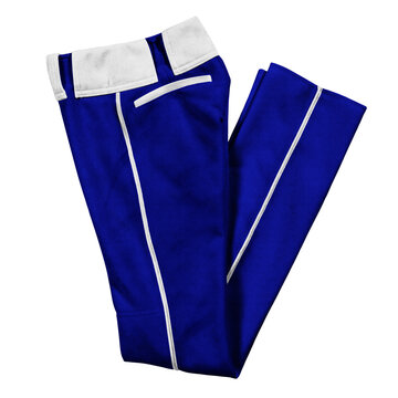 Use this Folded View Alluring Baseball Long Pants Mock Up In Blue Storm Color, is an easy and stylish way to present your designs