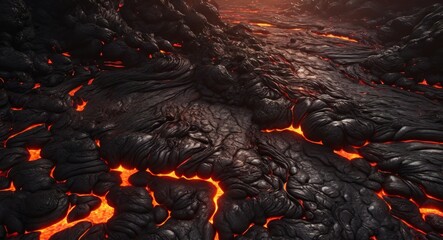Seamless Lava Texture background - obrazy, fototapety, plakaty