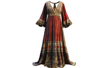 Historical Attire: Anglo-Saxon Dress Generative AI - obrazy, fototapety, plakaty