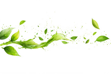 Soothing splash of aromatic green tea, with tea leaves