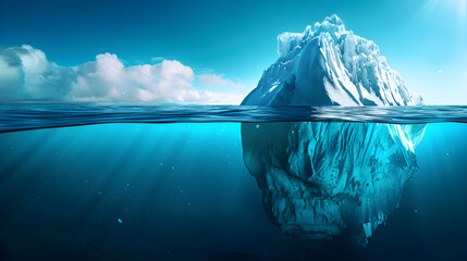 The Majestic and Mysterious Iceberg: A Spectacular Portrait of Nature's Unseen Formation