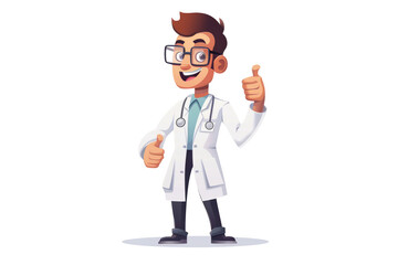 Fototapeta premium scientist opening process showing thumb up gesture as focus.