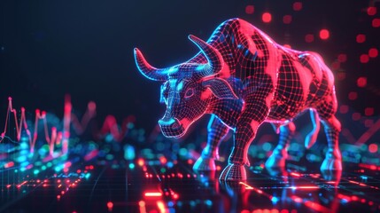 Bullish Stock Market Digital Art