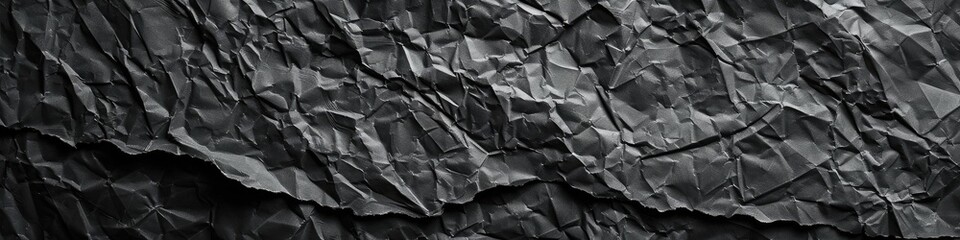 Sophistication of a crumpled paper texture background in sleek charcoal, lending a touch of modernity to your compositions.