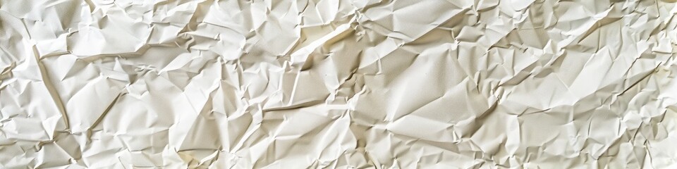 Timeless charm of a crumpled paper texture background in classic ivory, adding a touch of elegance to any project.