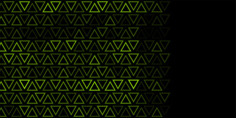 Green geometric linear triangles abstract futuristic modern background - obrazy, fototapety, plakaty