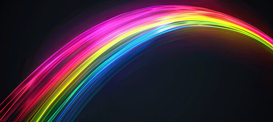 Rainbow Overlay isolated on black background