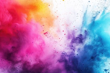 Happy Holi, Indian Festival of Color Celebration with Colorful Splashing Paint Background