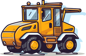 Snowplow Vector Illustration: Sculpting Digital Realities with Finesse