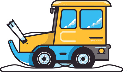 Snowplow Vector Illustration: Crafting Digital Dreams, One Design at a Time