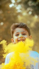 Colorful Smile - The Bright Side of Life. Fictional character created by Generated AI. 