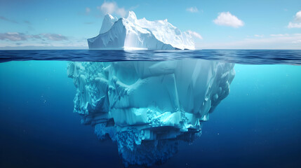 The Majestic and Mysterious Iceberg: A Spectacular Portrait of Nature's Unseen Formation