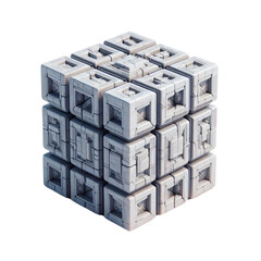Magic Cube isolated on a transparent background