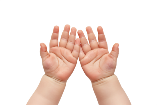 Cute baby Praying hands. Transparent background PNG. Clasped hands in prayer. Religious concepts such as thanking god, salvation, holy spirit, deliverance, faith and deliverance from evil