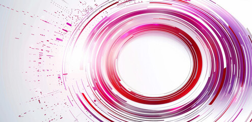 Futuristic abstract circular background with vibrant colors and dynamic motion