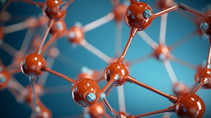 A captivating 3D rendering displaying the molecular structure of a compound