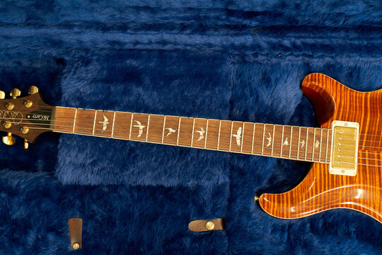 Dangjin City, Chungcheongnam-do, Korea - Mar 18, 2024 : Paul Reed Smith Electric guitar model McCarty Flet and Head