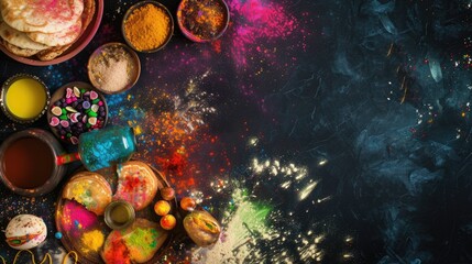 Vibrant and Colorful Rainbow Powder Set