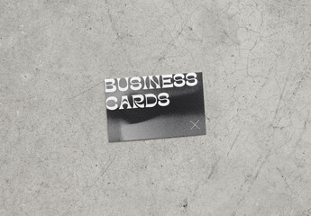 Mockup of customized horizontal business card