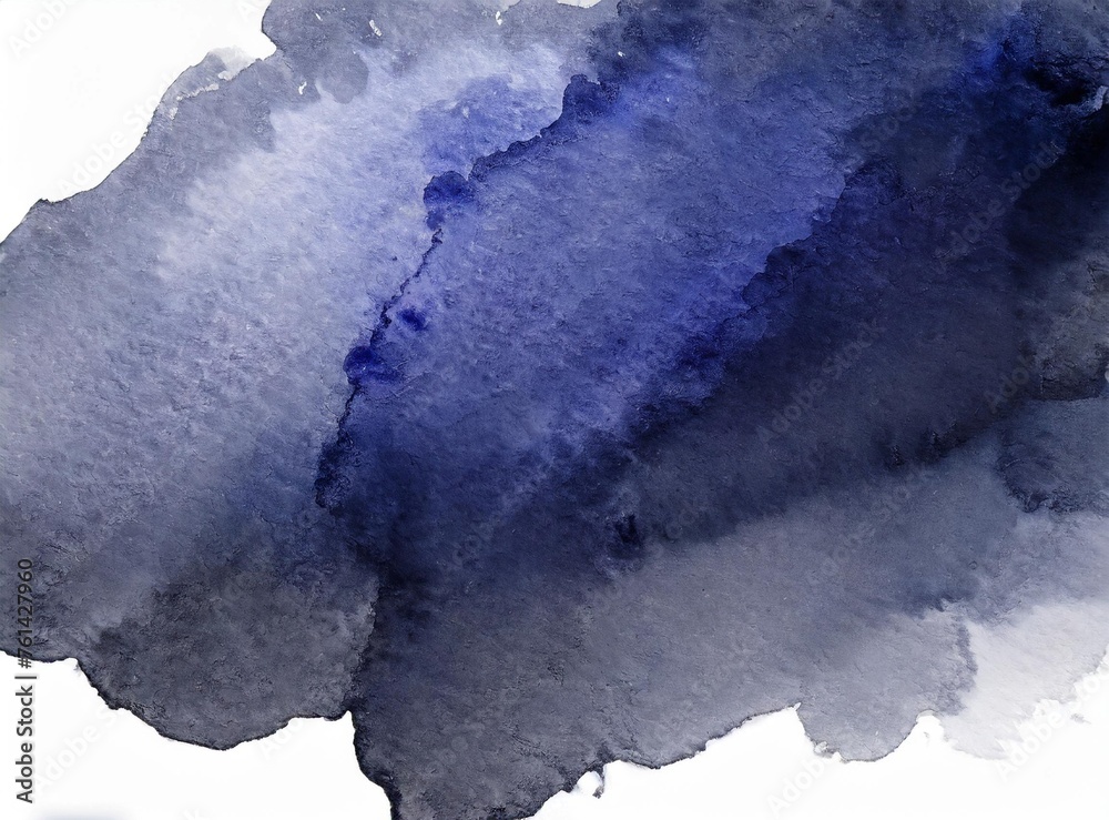 Poster Ultramarine blue brush stroke background