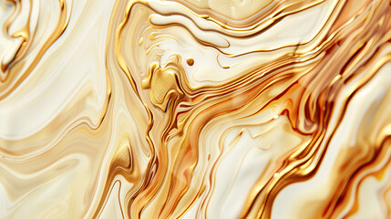 Top-down shot, symmetrical swirling liquid smooth swirls vibrant abstract organic nature-inspired...