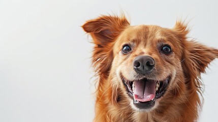 Excited Dog Portrait
