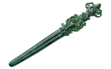 Ancient Opulence: Unveiling Ming Dynasty Jade Hairpin Generative AI