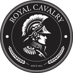Royal Cavalry Dragoon Logo Design