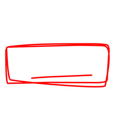 Red Pen Drawn Marks