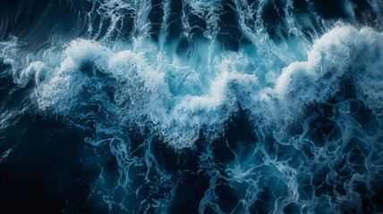 A large wave crashing into the ocean - obrazy, fototapety, plakaty