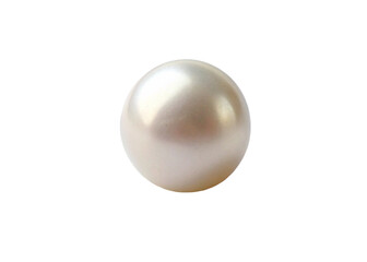 White pearl. isolated on transparent background.