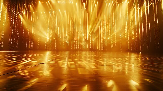 Golden Bokeh of Stage Lights