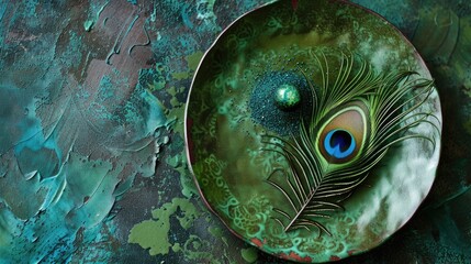 Fascinating Peacock Feather Art Decoration