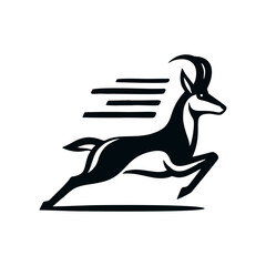 Pronghorn Logo Design. Pronghorn vector logo © Dhika