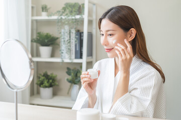 portrait of a woman drinking coffee