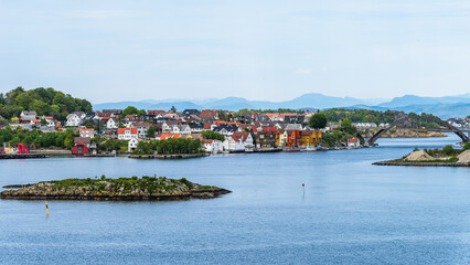 Fototapeta na wymiar View of STAVANGER, FjordSailing, Stavanger, Boknafjorden, Norway, Europe