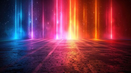 Futuristic abstract background with neon lights