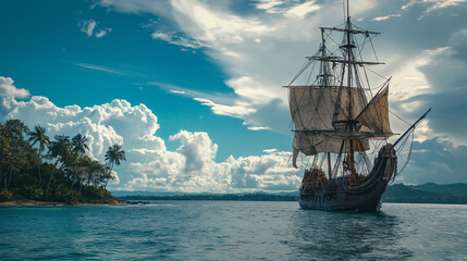 Christopher Columbus's expedition discovers America.
