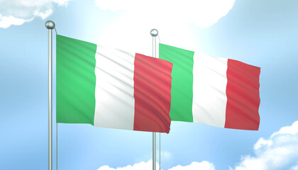 Italy and Italy Flag Together A Concept of Relations