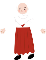 indonesian elementary student illustration