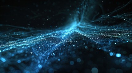 The visual melds the mysterious depths of the ocean with the vastness of quantum technology, a metaphor for the uncharted territories of tech innovation