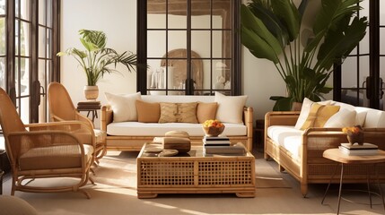 Use a mix of textures like rattan, teak, and metal for a layered look.