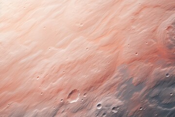 Fototapeta premium Pink abstract background - moon surface with craters. Generative AI